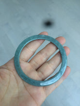 Load image into Gallery viewer, 58.2mm Type A 100% Natural light green/blue super thin style Jadeite bangle L140
