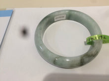 Load image into Gallery viewer, 58mm certified type A 100% Natural green/white jadeite jade bangle R87-1528

