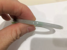 Load image into Gallery viewer, 55.5mm certified Type A 100% Natural icy light green/orange thin Jadeite bangle AC15-0431
