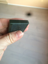 Load image into Gallery viewer, 100% natural dark green/black nephrite jade (青玉) tiger safe and sound pendant J120
