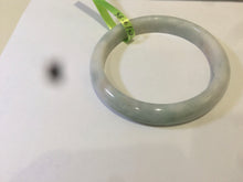 Load image into Gallery viewer, 56.6mm type A 100% Natural white/light green/yellow jadeite jade bangle AC18

