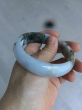 Load image into Gallery viewer, 58mm Certified Type A 100% Natural dark green purple brown Jadeite Jade bangle L135-4073
