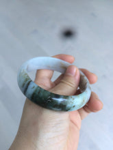 Load image into Gallery viewer, 58mm Certified Type A 100% Natural dark green purple brown Jadeite Jade bangle L135-4073
