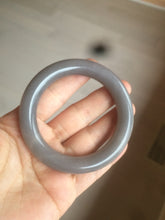 Load image into Gallery viewer, 51.8mm 100% natural smoky purple/gray Quartzite (Shetaicui jade) round cut bangle XY6
