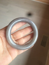 Load image into Gallery viewer, 51.8mm 100% natural smoky purple/gray Quartzite (Shetaicui jade) round cut bangle XY6

