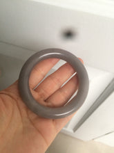 Load image into Gallery viewer, 51.8mm 100% natural smoky purple/gray Quartzite (Shetaicui jade) round cut bangle XY6
