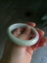 Load image into Gallery viewer, 53mm 100% natural Type A light yellow/green/white jadeite jade bangle U5
