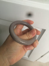 Load image into Gallery viewer, 51.8mm 100% natural smoky purple/gray Quartzite (Shetaicui jade) round cut bangle XY6
