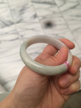 Load image into Gallery viewer, 53mm 100% natural Type A light yellow/green/white jadeite jade bangle U5
