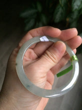 Load image into Gallery viewer, Certified Type A 100% Natural icy green/white/yellow super thin Jadeite bangle group AC25
