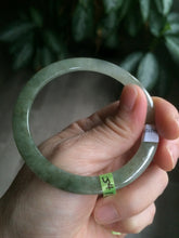 Load image into Gallery viewer, Certified Type A 100% Natural icy green/white/yellow super thin Jadeite bangle group AC25
