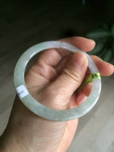 Load image into Gallery viewer, Certified Type A 100% Natural icy green/white/yellow super thin Jadeite bangle group AC25
