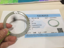 Load image into Gallery viewer, Certified Type A 100% Natural icy green/white/yellow super thin Jadeite bangle group AC25

