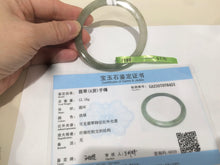 Load image into Gallery viewer, Certified Type A 100% Natural icy green/white/yellow super thin Jadeite bangle group AC25
