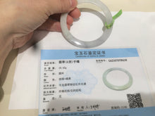 Load image into Gallery viewer, Certified Type A 100% Natural icy green/white/yellow super thin Jadeite bangle group AC25
