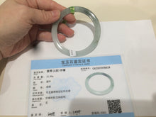 Load image into Gallery viewer, Certified Type A 100% Natural icy green/white/yellow super thin Jadeite bangle group AC25
