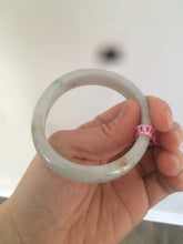 Load image into Gallery viewer, 51.5mm certified type A 100% Natural green/orange oval Jadeite Jade bangle W33-5428
