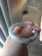 Load image into Gallery viewer, 51.5mm certified type A 100% Natural green/orange oval Jadeite Jade bangle W33-5428
