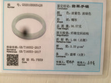 Load image into Gallery viewer, 51.5mm certified type A 100% Natural green/orange oval Jadeite Jade bangle W33-5428
