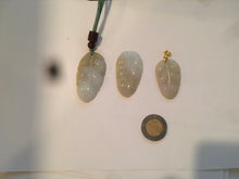 Load image into Gallery viewer, 100% natural type A yellow/purple jadeite jade leaf pendant necklace group AQ58
