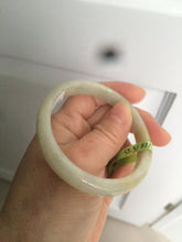 Load image into Gallery viewer, 54.7mm Certificated Type A 100% Natural yellow oval  jadeite jade bangle AC37-8526
