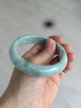 Load image into Gallery viewer, 58.5mm certificated Type A 100% Natural green Jadeite Jade bangle Y111-0484
