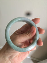 Load image into Gallery viewer, 58.5mm certificated Type A 100% Natural green Jadeite Jade bangle Y111-0484

