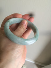 Load image into Gallery viewer, 58.5mm certificated Type A 100% Natural green Jadeite Jade bangle Y111-0484
