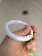 Load image into Gallery viewer, 54mm certifed 100% natural certified white/light purple jadeite jade bangle AC43-5953
