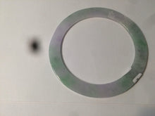 Load image into Gallery viewer, 57.5mm certified Type A 100% Natural sunny green/purple thin flat style Jadeite jade bangle AR19-4577

