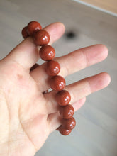 Load image into Gallery viewer, 10-11.9mm 100% natural red agate bracelet CB33

