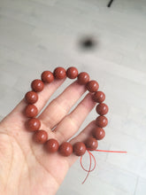 Load image into Gallery viewer, 10-11.9mm 100% natural red agate bracelet CB33
