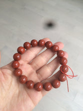 Load image into Gallery viewer, 10-11.9mm 100% natural red agate bracelet CB33
