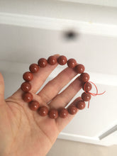 Load image into Gallery viewer, 10-11.9mm 100% natural red agate bracelet CB33
