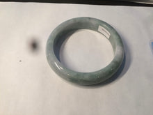 Load image into Gallery viewer, 58.5mm certificated Type A 100% Natural green Jadeite Jade bangle Y111-0484
