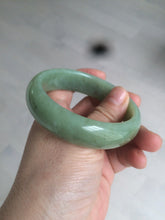 Load image into Gallery viewer, 56.7mm certified 100% Natural green/yellow/brown nephrite Jade bangle HE56-8451
