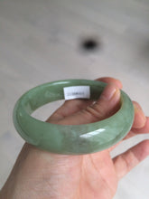 Load image into Gallery viewer, 56.7mm certified 100% Natural green/yellow/brown nephrite Jade bangle HE56-8451

