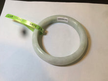 Load image into Gallery viewer, 54.6mm certified type A 100% Natural green/white Jadeite Jade bangle L129-4939
