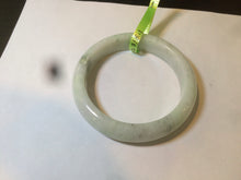 Load image into Gallery viewer, 54.6mm certified type A 100% Natural green/white Jadeite Jade bangle L129-4939
