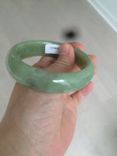 Load image into Gallery viewer, 56.7mm certified 100% Natural green/yellow/brown nephrite Jade bangle HE56-8451
