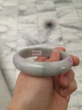 Load image into Gallery viewer, 57.9mm certified light green/purple jadeite bangle X52-5932
