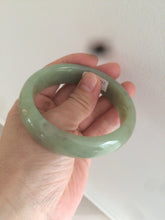 Load image into Gallery viewer, 56.7mm certified 100% Natural green/yellow/brown nephrite Jade bangle HE56-8451
