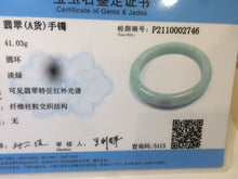 Load image into Gallery viewer, 53mm Certified Type A 100% Natural light green/purple Jadeite jade bangleZ90-2746
