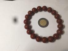 Load image into Gallery viewer, 10-11.9mm 100% natural red agate bracelet CB33
