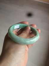 Load image into Gallery viewer, 56.4mm certified Type A 100% Natural sunny green Jadeite Jade bangle U125-2485
