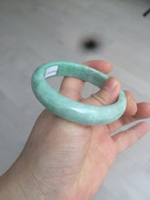 Load image into Gallery viewer, 56.4mm certified Type A 100% Natural sunny green Jadeite Jade bangle U125-2485
