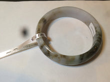 Load image into Gallery viewer, 58mm Certified Type A 100% Natural dark green purple brown Jadeite Jade bangle L135-4073
