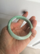 Load image into Gallery viewer, 56.4mm certified Type A 100% Natural sunny green Jadeite Jade bangle U125-2485
