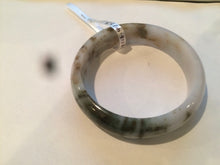 Load image into Gallery viewer, 58mm Certified Type A 100% Natural dark green purple brown Jadeite Jade bangle L135-4073
