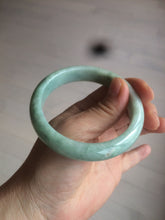 Load image into Gallery viewer, 56.4mm certified Type A 100% Natural sunny green Jadeite Jade bangle U126-2490
